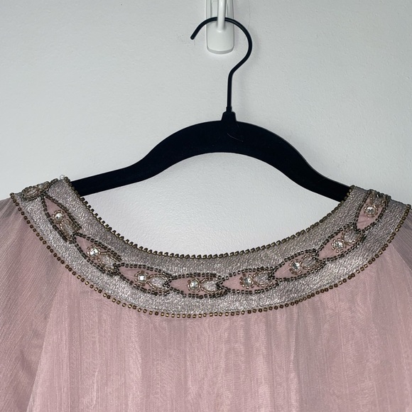 Altar’d State Darra Long Sleeve Open Back Beaded Swing Dress - Picture 8 of 15